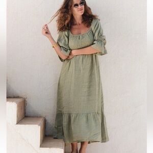 THE DEIA DRESS // SAGE // BEACHWOOD the label